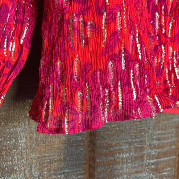 Lilly Pulitzer womens blouse summer fall size 14 runs small preppy floral event - Picture 6 of 12